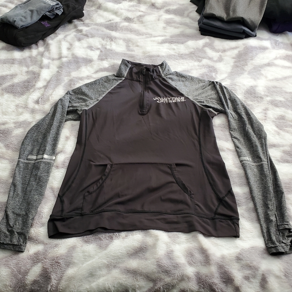 Anytime Fitness Athletic zip up shirt